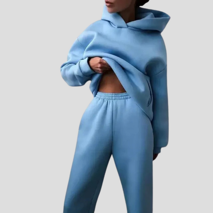 Dames Hoodie & Jogger Set – Ontspannen Winter Loungewear