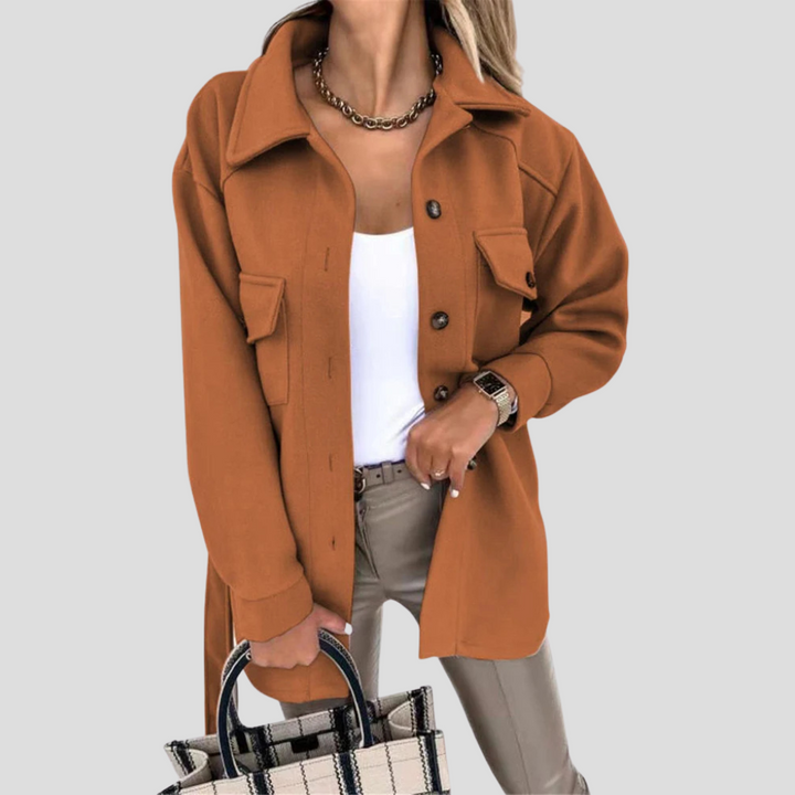 Dames Oversized Jas – Ontspannen Laag met Veelzijdige Pasvorm