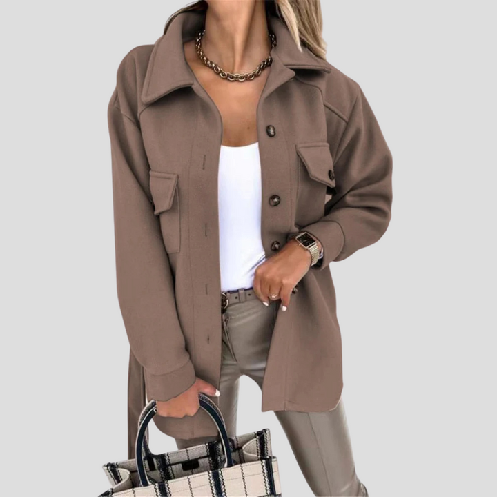 Dames Oversized Jas – Ontspannen Laag met Veelzijdige Pasvorm