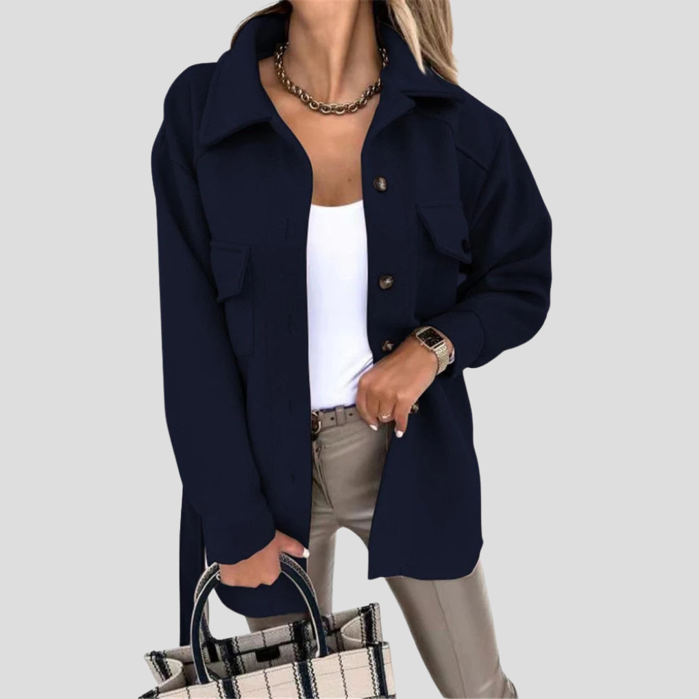 Dames Oversized Jas – Ontspannen Laag met Veelzijdige Pasvorm