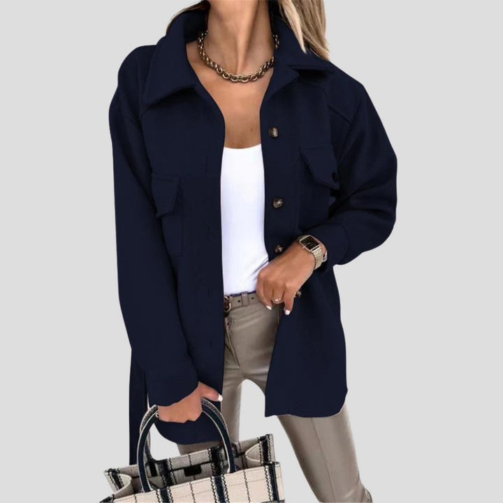 Dames Oversized Jas – Ontspannen Laag met Veelzijdige Pasvorm