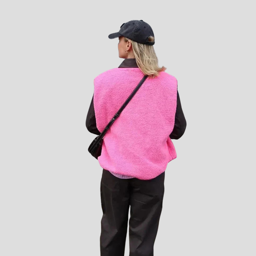 Trendy wollen bodywarmer voor dames