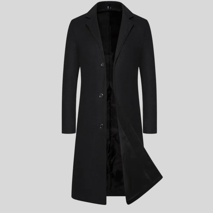 Lange overjas voor heren – elegante winterlaag met klassieke stijl