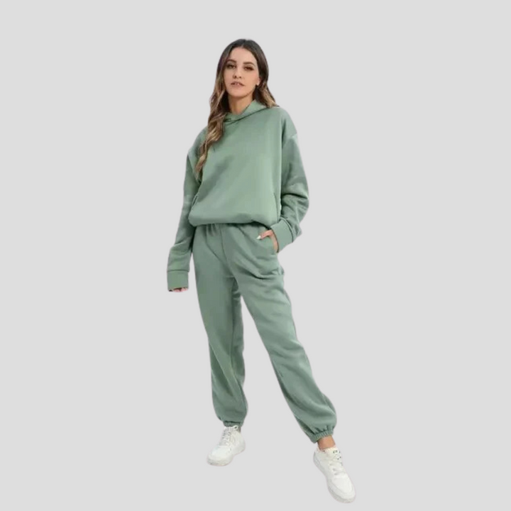 Dames Hoodie & Jogger Set – Ontspannen Winter Loungewear