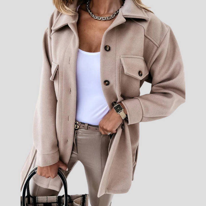 Dames Oversized Jas – Ontspannen Laag met Veelzijdige Pasvorm