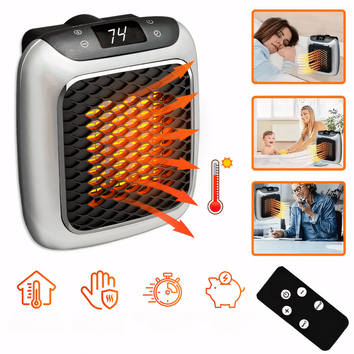 Snelle elektrische kachel met instelbare temperatuur