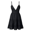 Luchtige & stijlvolle mini-spaghetti-jurk met V-hals – Melina