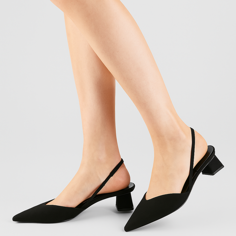 Velirise – Gesloten Elegante Dames Slingback Pumps met Lage Hak