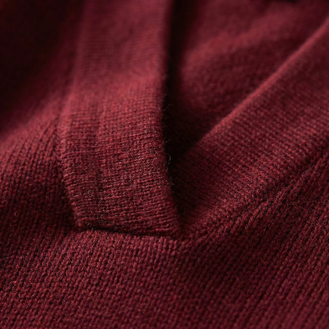 VelnovaV-Neck Relaxed Fit Knitted Top