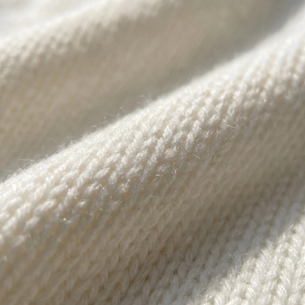 VeloriaRelaxed Mock-Neck Knitted Jumper