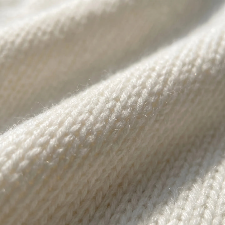 VeloriaRelaxed Mock-Neck Knitted Jumper