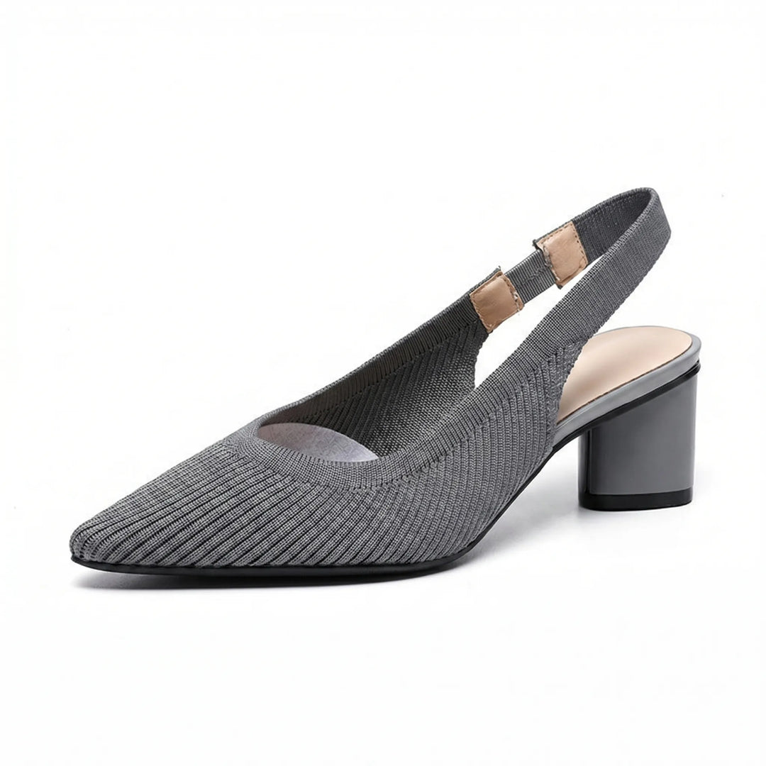 VeltrenaPointed Toe Slingback Block Heel