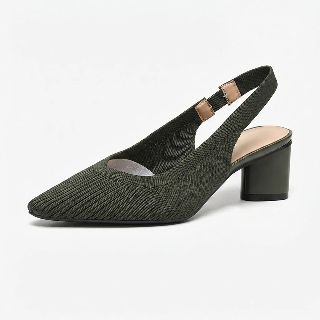 VeltrenaPointed Toe Slingback Block Heel