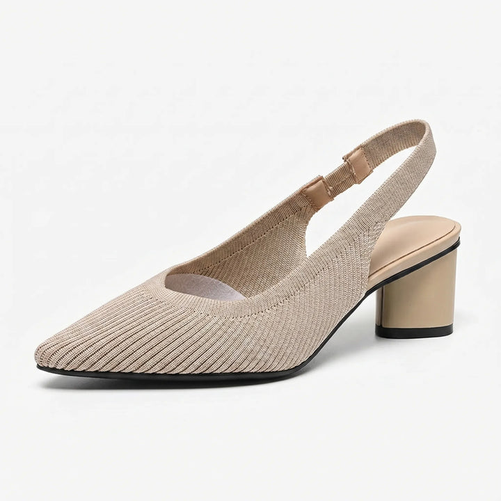 VeltrenaPointed Toe Slingback Block Heel