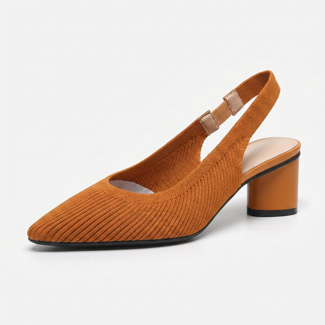 VeltrenaPointed Toe Slingback Block Heel