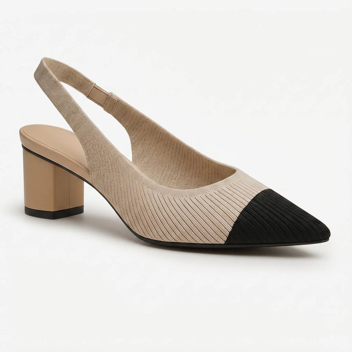 VeltrenaPointed Toe Slingback Block Heel