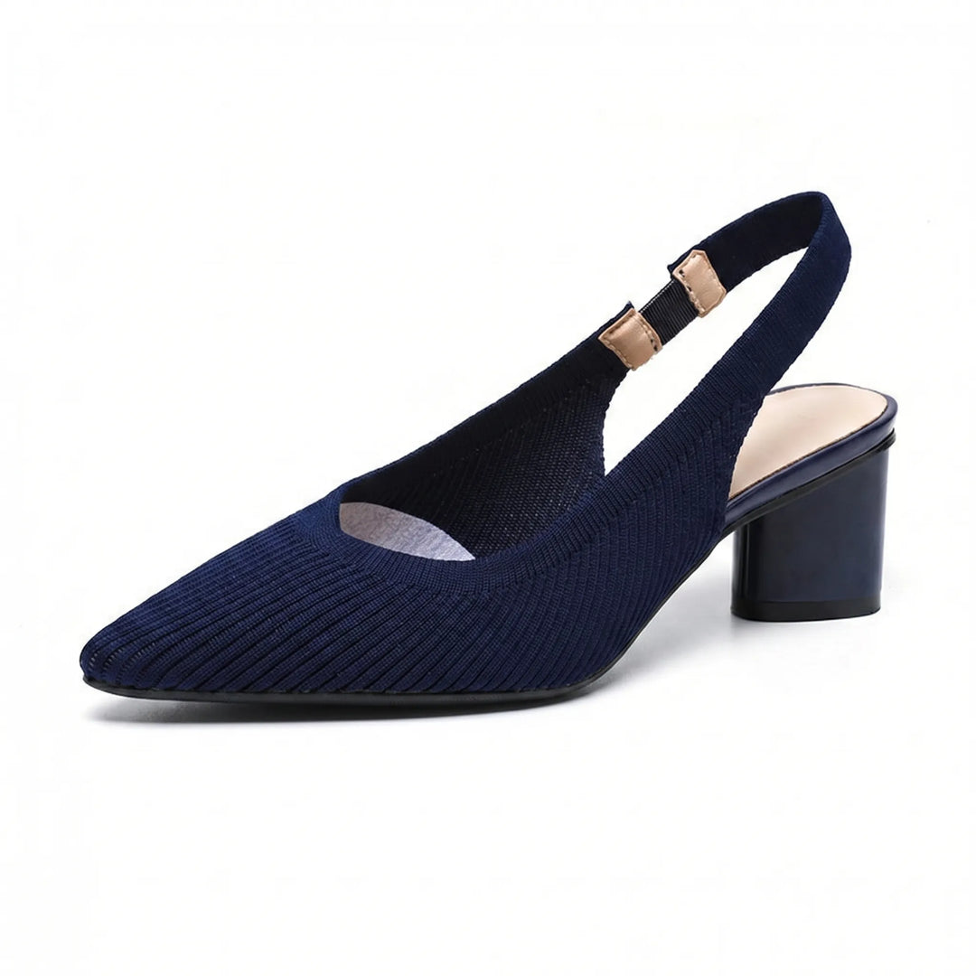VeltrenaPointed Toe Slingback Block Heel