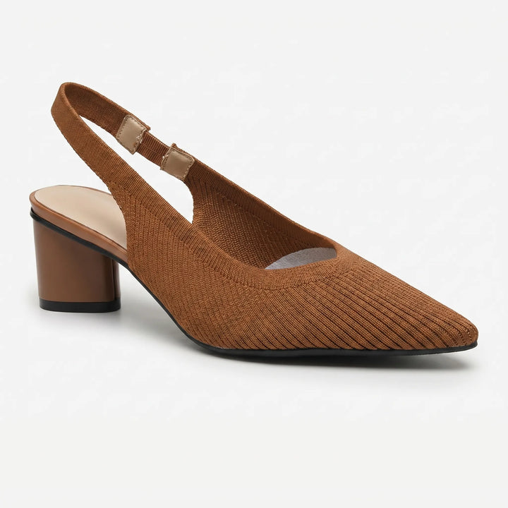 VeltrenaPointed Toe Slingback Block Heel