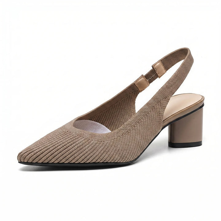 VeltrenaPointed Toe Slingback Block Heel