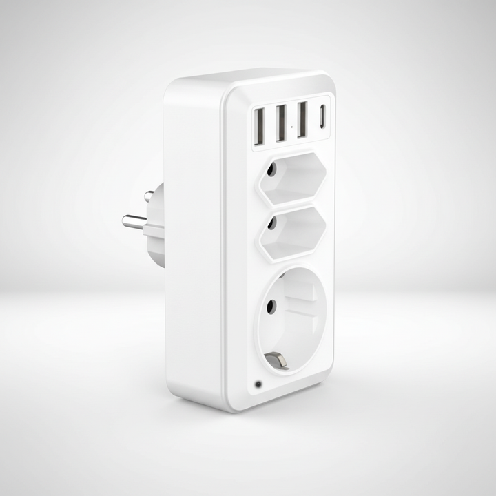 Stekkerdoos met USB-poorten – praktische stroomvoorziening voor thuis en kantoor
