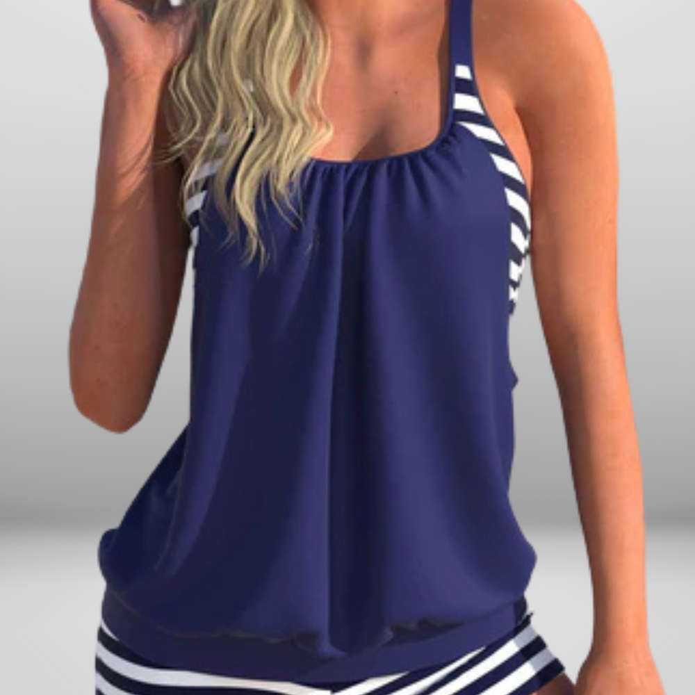 
                  
                    Vionora – Trendy Twee-Delige Tankini met Flatterende Pasvorm en Stijlvol Design
                  
                