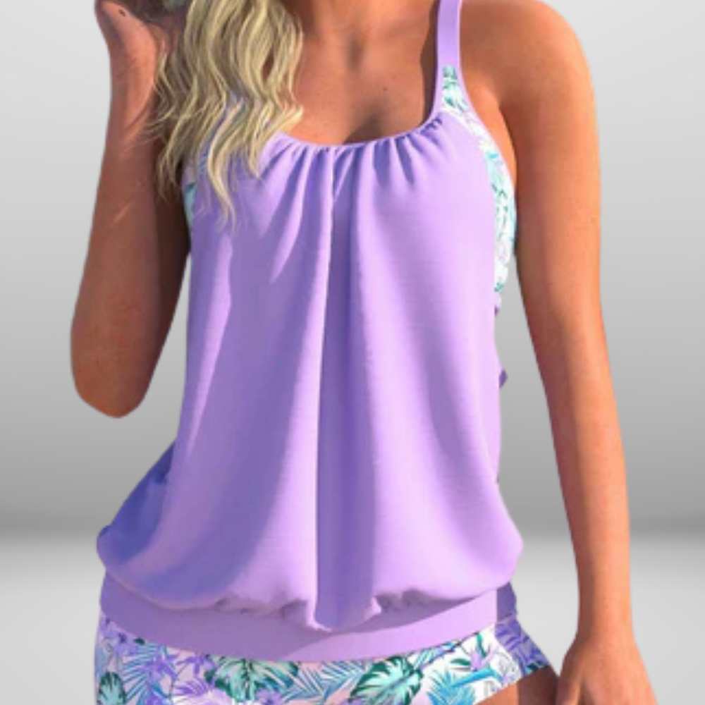 Vionora – Trendy Twee-Delige Tankini met Flatterende Pasvorm en Stijlvol Design