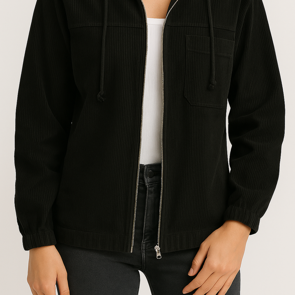 
                  
                    Virella – Casual Damesjas met Capuchon en Ritssluiting - SkinzLine
                  
                