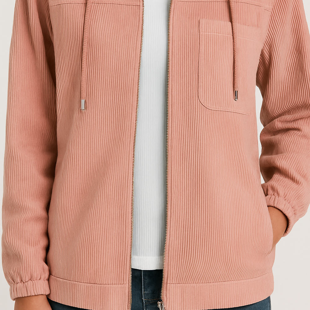
                  
                    Virella – Casual Damesjas met Capuchon en Ritssluiting - SkinzLine
                  
                