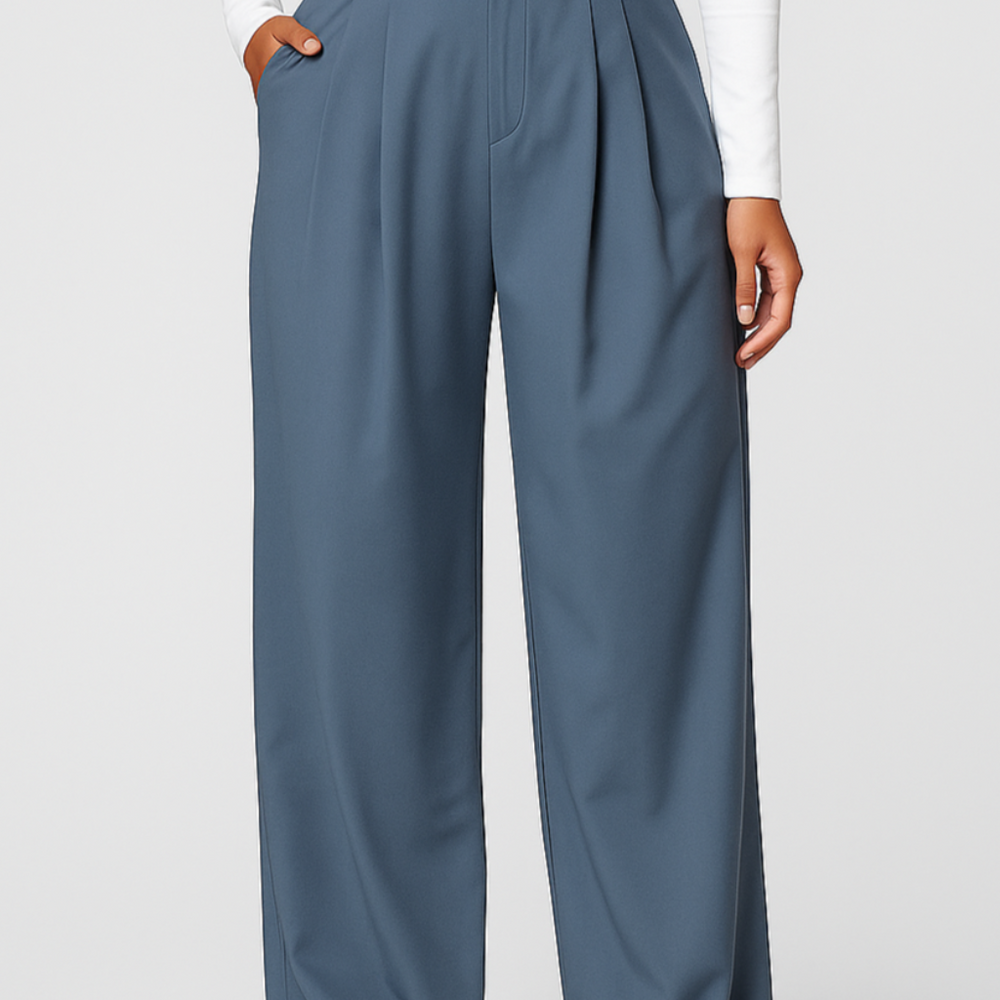 Virella – Hoge Taille Broek met Elegante Pasvorm en Comfort Stretch