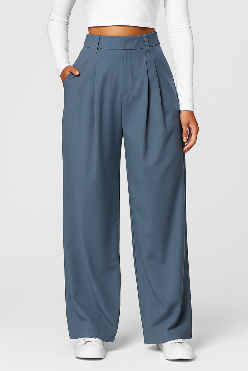 Virella – Hoge Taille Broek met Elegante Pasvorm en Comfort Stretch