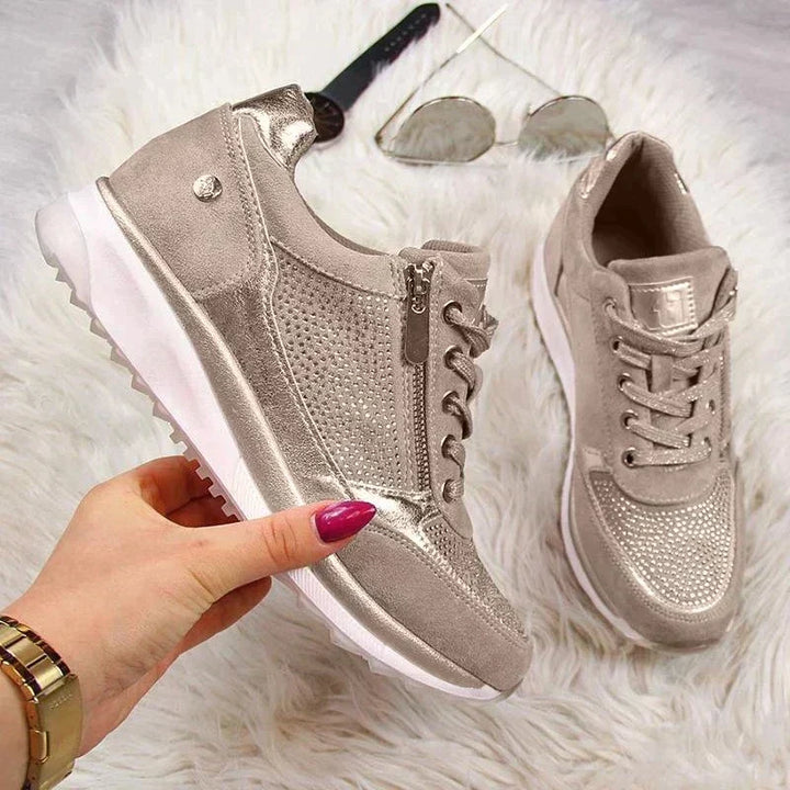 Comfortabele damesschoenen met voetboogondersteuning en antislipzool