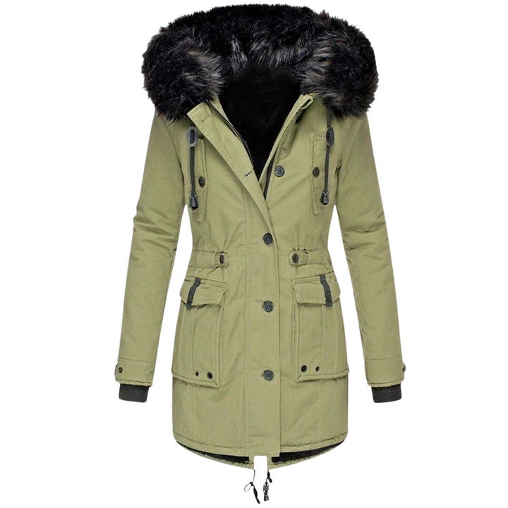 Warme Winterjas met Capuchon voor Dames