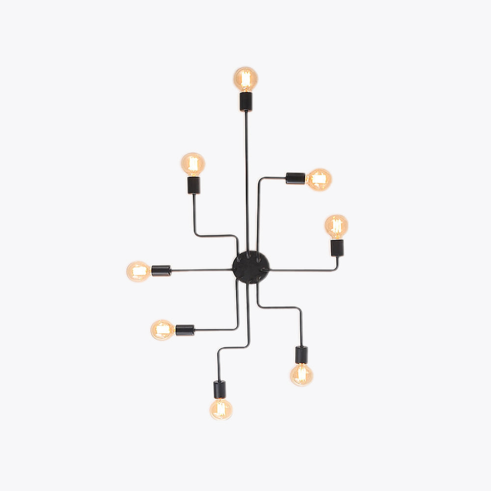 Silva Vintage LED Plafondlamp Industriële Stijl Woonkamer Metaal 5 Kleuren