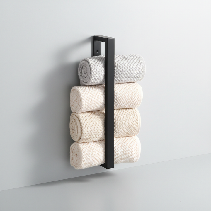 Wandgemonteerde Handdoekhouder van RVS - Rollify