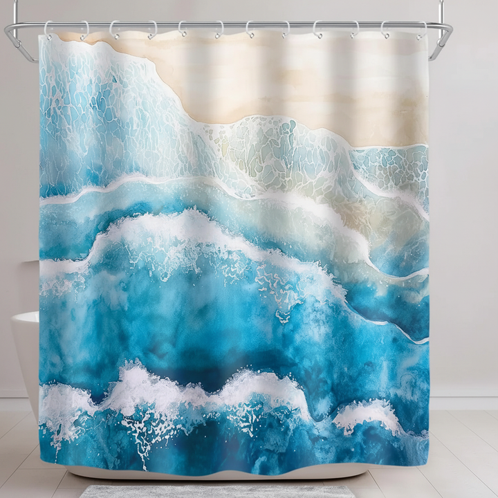 Waterdichte Polyester Douchegordijn - Coastella