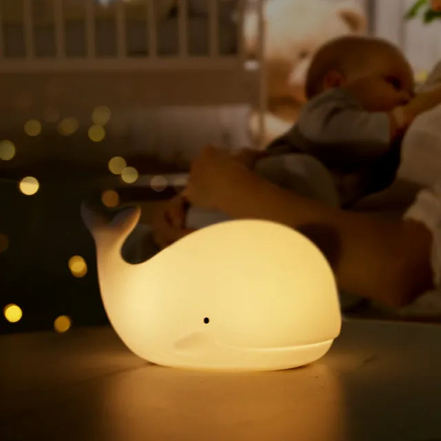 Zacht siliconen nachtlampje – GlowWhale