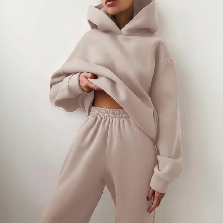 Zacht fleece trui-set - Marie