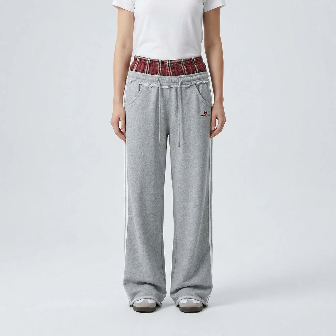 Wijde comfortabele joggingbroek - Janine