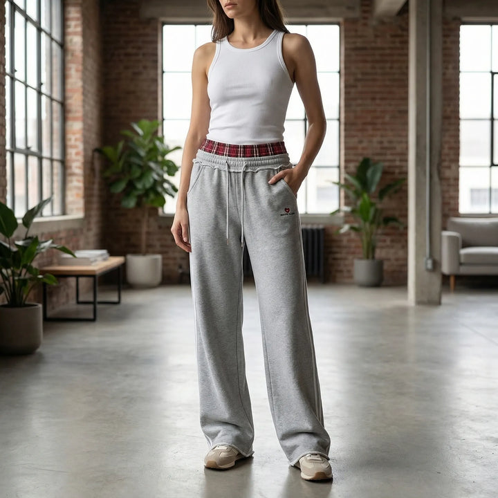 Wijde comfortabele joggingbroek - Janine