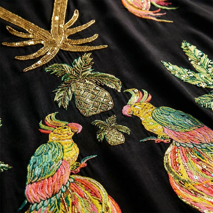 Wijde enkellange kaftan - Luana