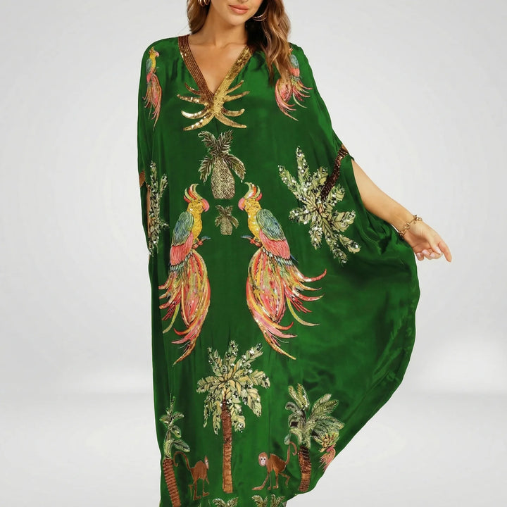 Wijde enkellange kaftan - Luana