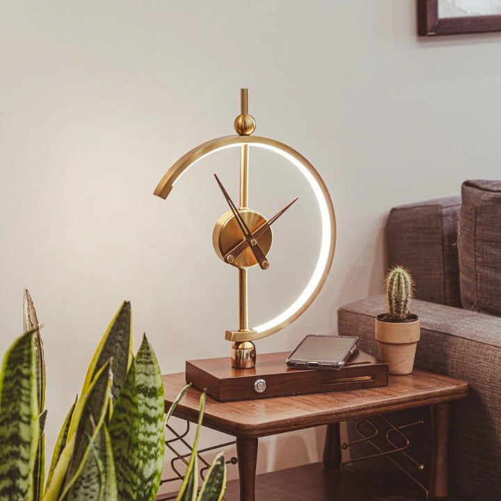 AuraTijd™ | Luxe Lamp-Klok en Oplader