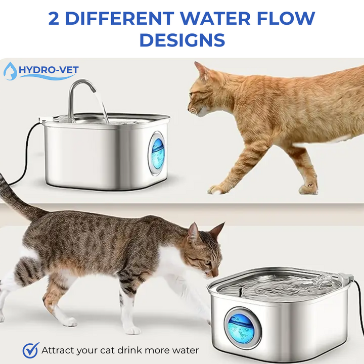 AquaSoft Stille Drinkfontein voor Huisdieren – 3.2L met LED, Roestvrij Staal & 5-Traps Filtratie