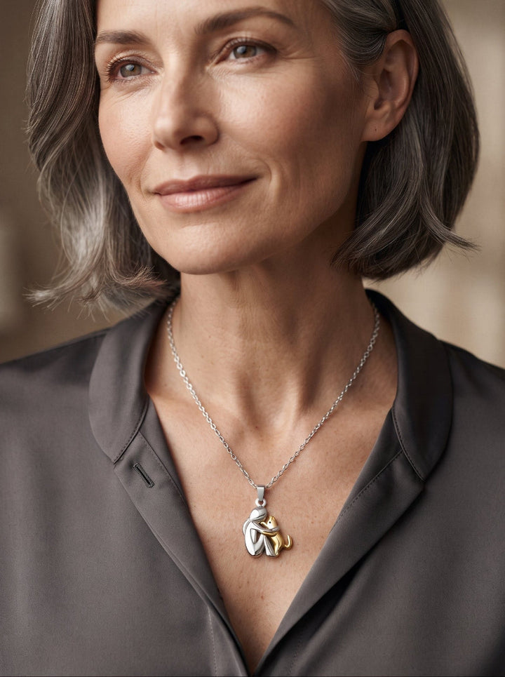 Elegante ketting met hanger in de vorm van een dierensilhouet, verstelbaar