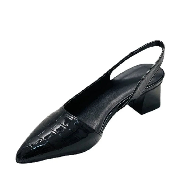 Ergonomische Bruine Pumps - Croco