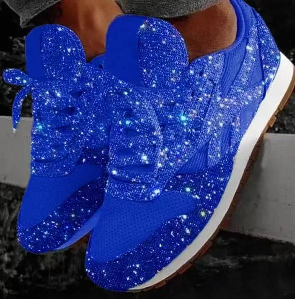 Glitter dames sneakers met sportieve comfort - Leona