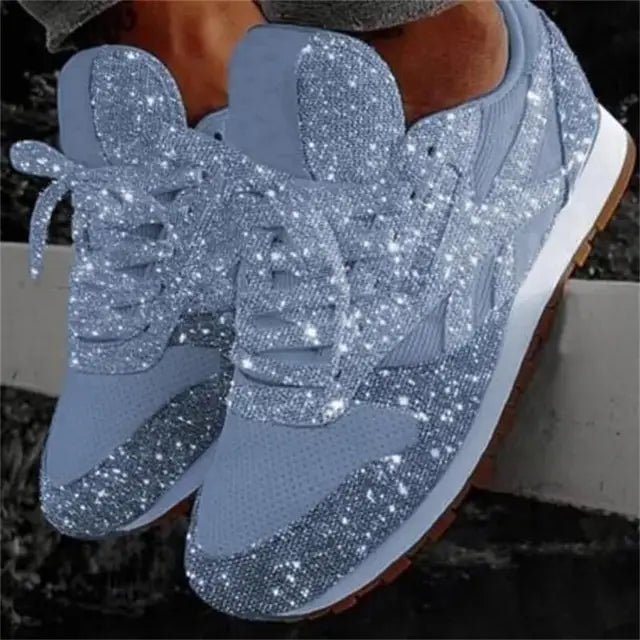 Glitter dames sneakers met sportieve comfort - Leona