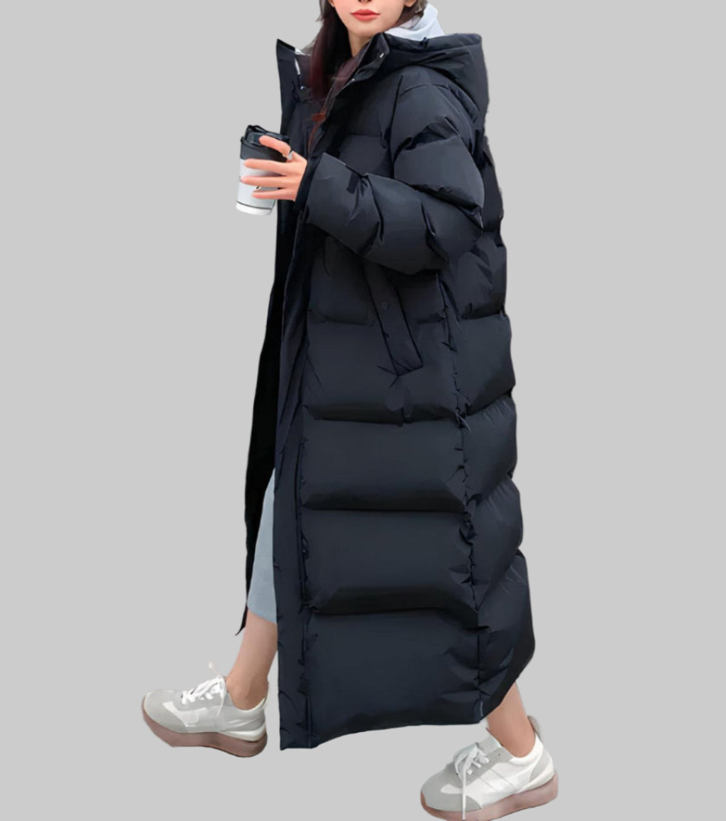 Lange water- en winddichte parka voor dames