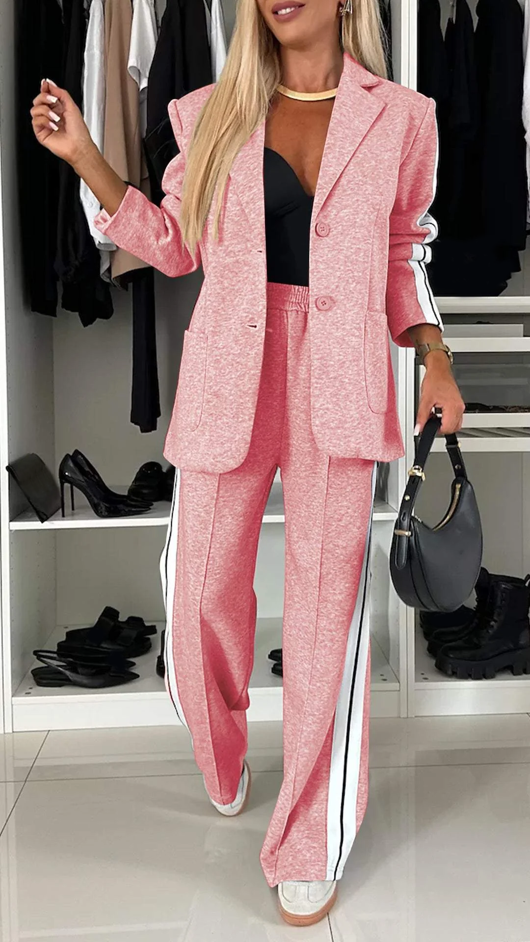 EliteEase VivaSet 2-Delige Set | Blazer en Broek met Relaxed Fit voor een Chique Look
