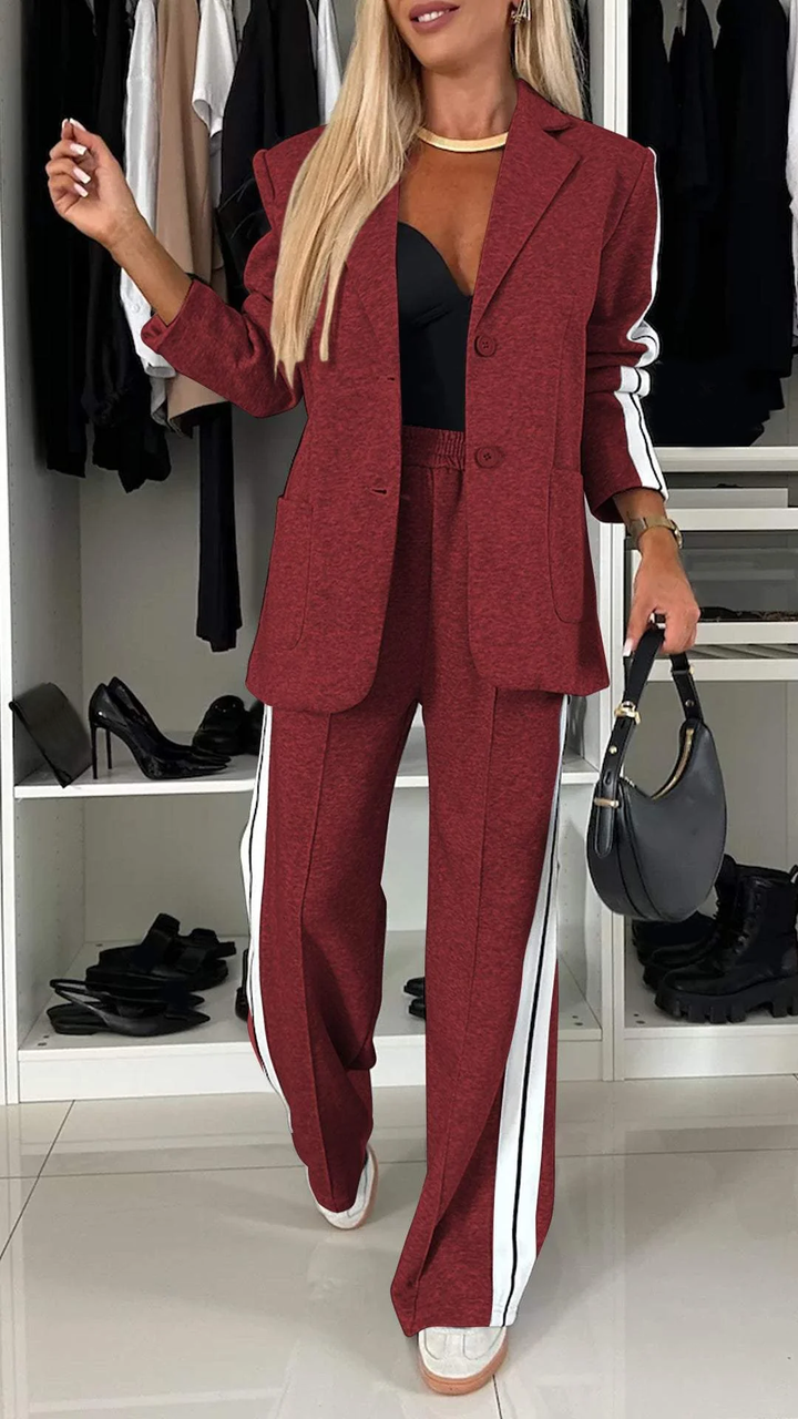 EliteEase VivaSet 2-Delige Set | Blazer en Broek met Relaxed Fit voor een Chique Look